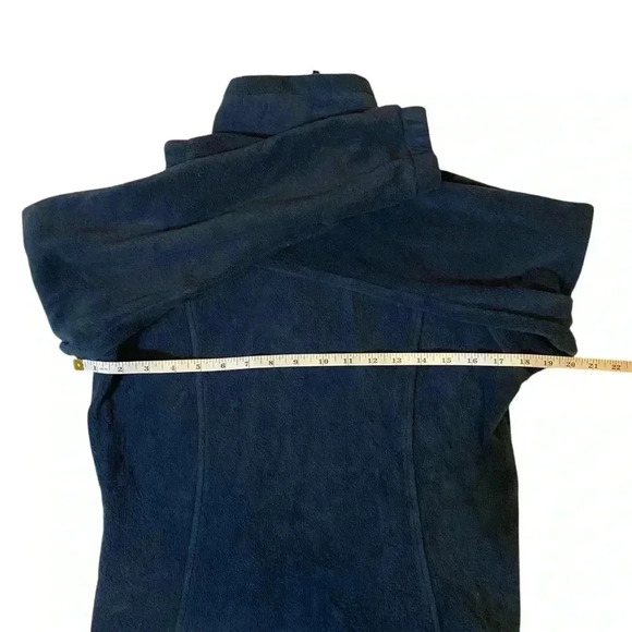 Columbia Women's Sweatshirt Fleece Jacket Front Zip-up Sportswear Blue Size S - Picture 15 of 16